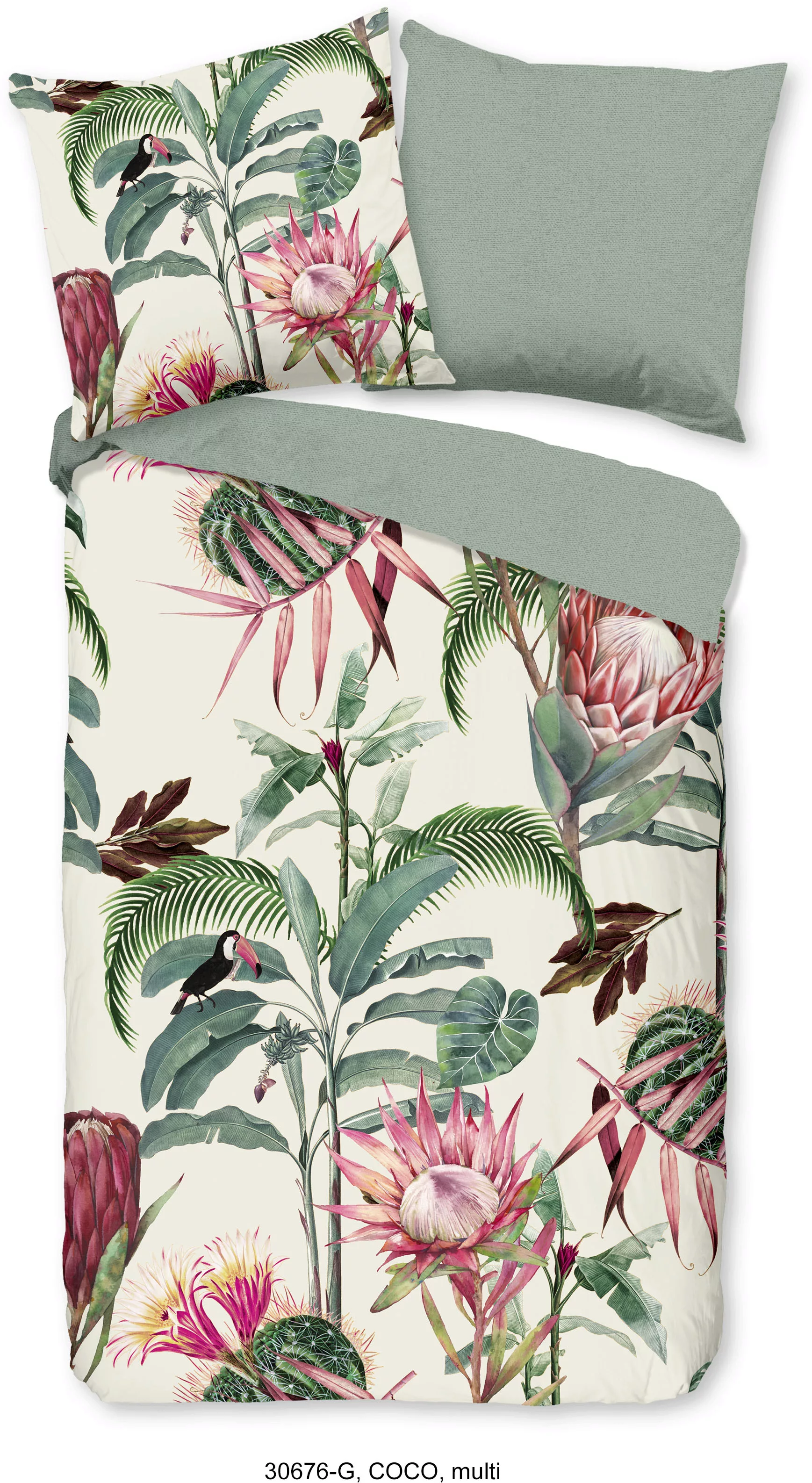 good morning Wendebettwäsche »Coco«, 100% Baumwolle, 135x200, 2 Teilig, Rei günstig online kaufen