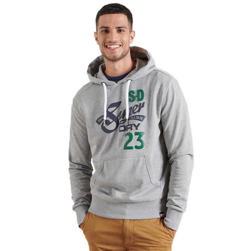 Superdry Heritage 3 Classic Kapuzenpullover M Grey Marl günstig online kaufen