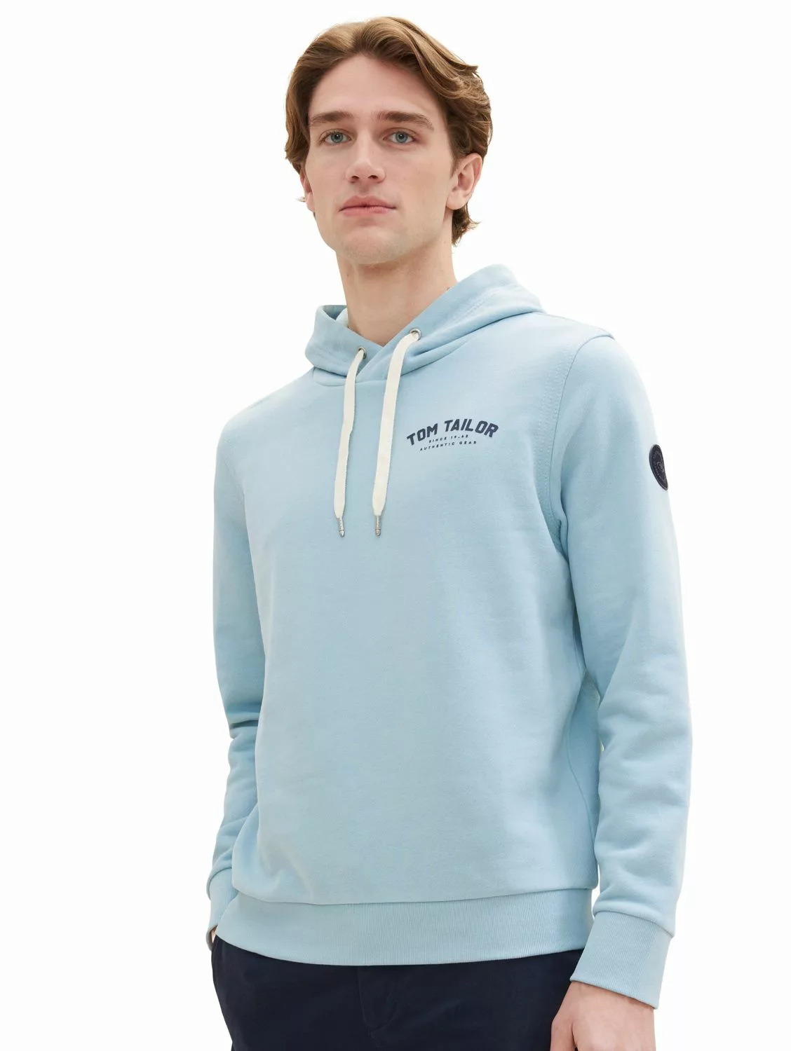 Tom Tailor Herren Kapuzenpullover LOGO HOODIE - Regular Fit günstig online kaufen