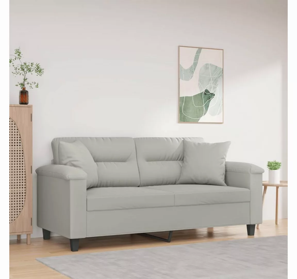 vidaXL Sofa Sofa mit Mikrofasergewebe Stoff verschiedene Farben, 140 cm, 2- günstig online kaufen