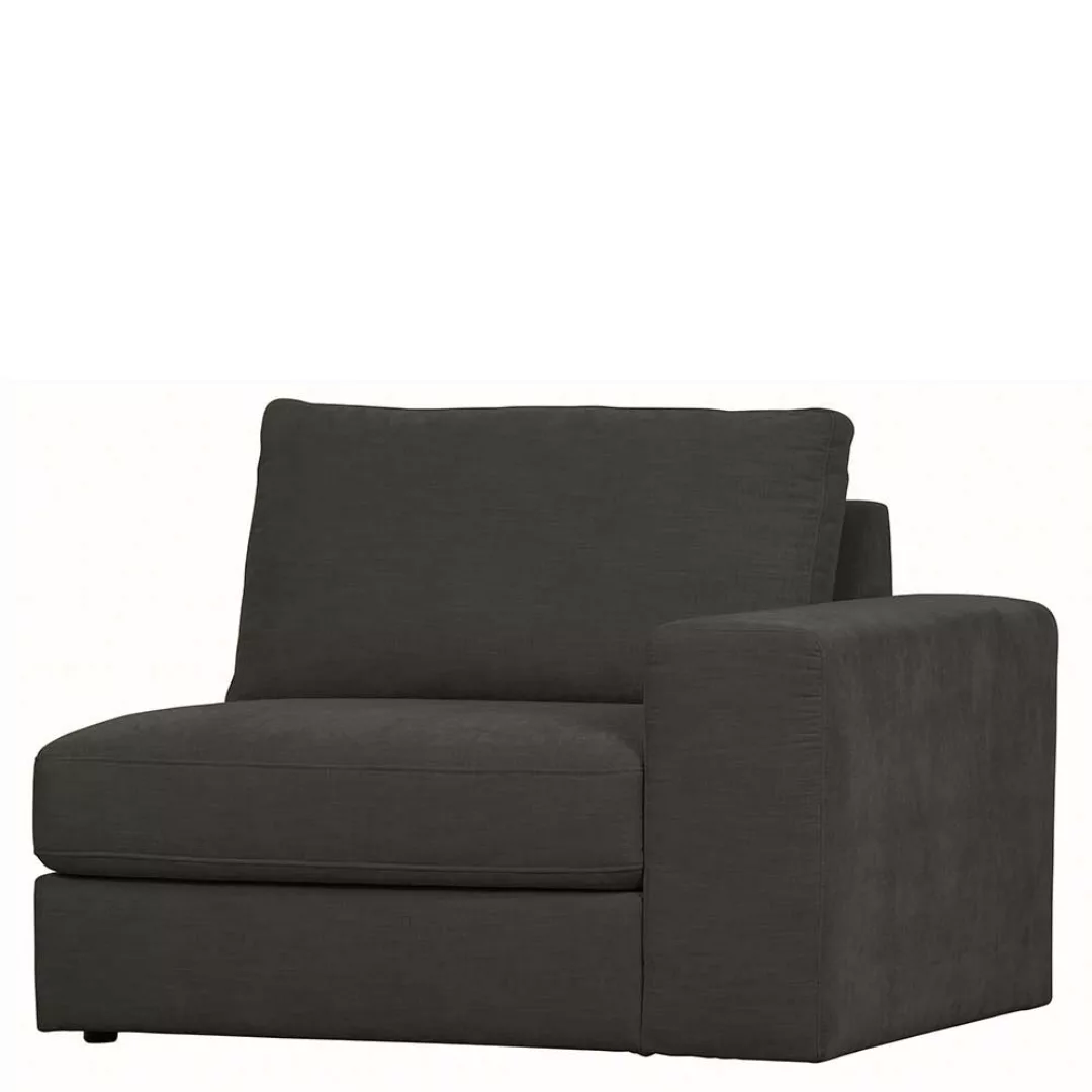 Einsitzer Sofa in Anthrazit Armlehne rechts günstig online kaufen