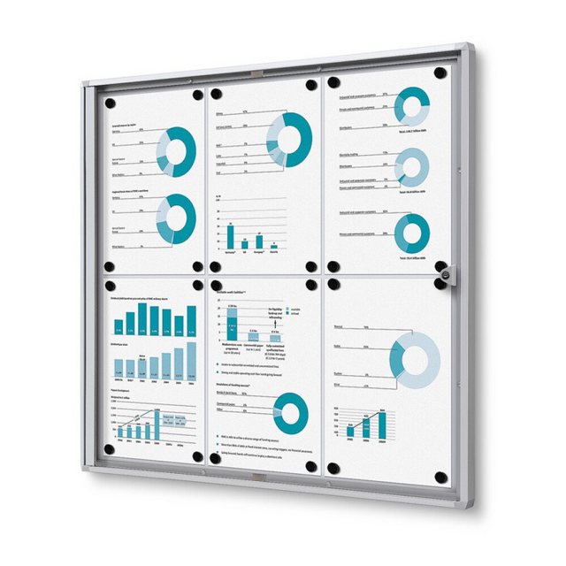 Showdown Displays Hängevitrine Economy SCXS - 6x DIN A4 - B1 geprüft - Alum günstig online kaufen