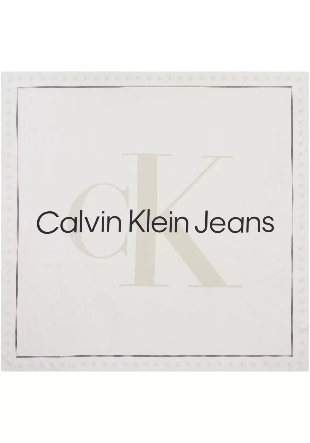 Calvin Klein Jeans Schal "BOLD MONO LOGO SHAWL 130X130", mit Calvin Klein J günstig online kaufen