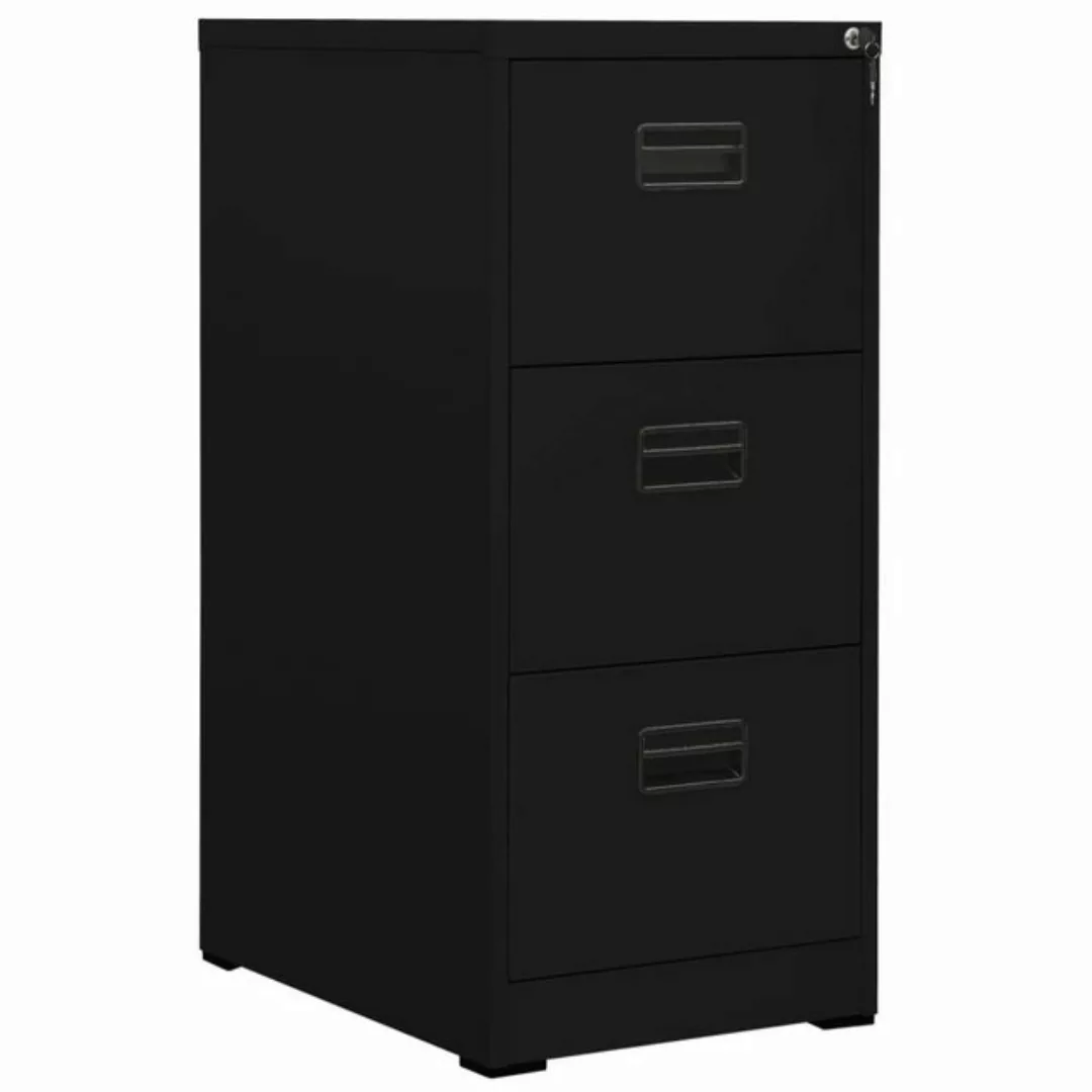 möbelando Aktenschrank Göcklingen (B/H/T: 46x102x62 cm) aus Stahl in Schwar günstig online kaufen