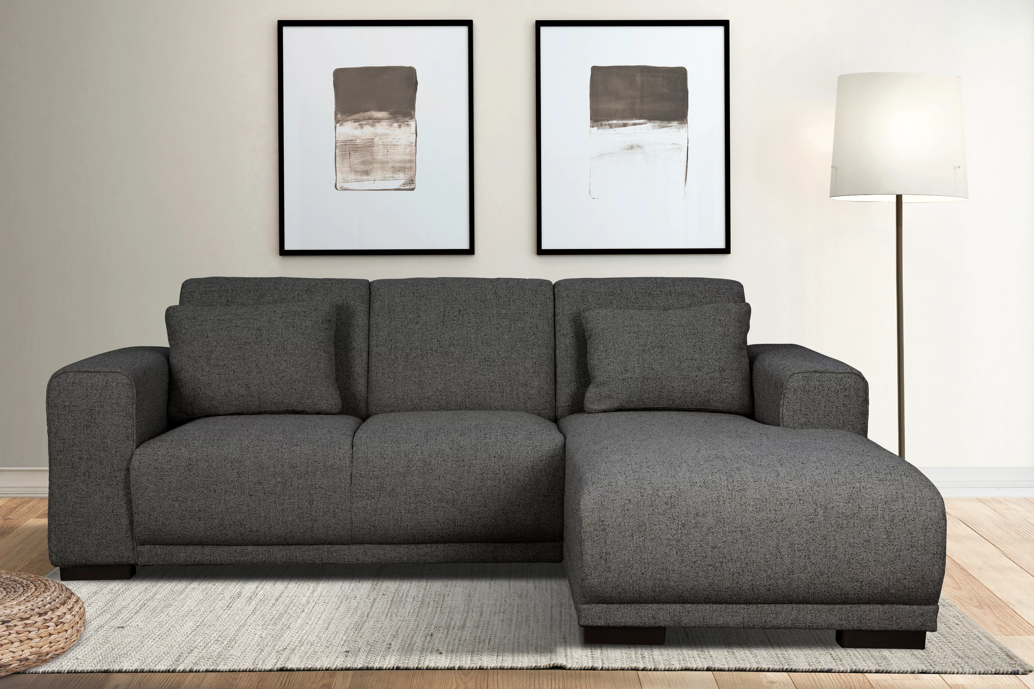 Home affaire Ecksofa Bornholm incl. 2 Kissen, Stellmaße 234x162 cm L-Form, günstig online kaufen