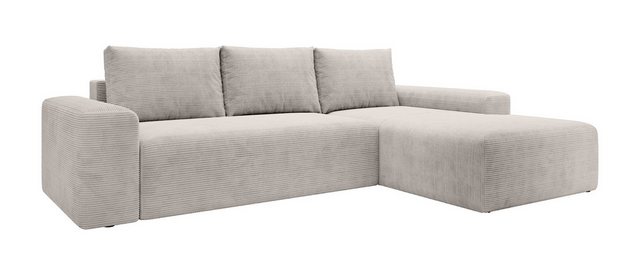 PROMETO Möbel Ecksofa L-Sofa Amalfi, Eckcouch L-Form,Polstersofa Breitcord- günstig online kaufen