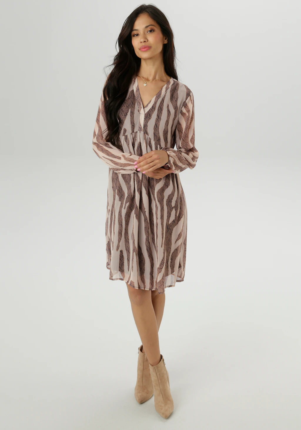 Aniston SELECTED Tunikakleid, mit fantasievollem Animalprint allover - NEUE günstig online kaufen