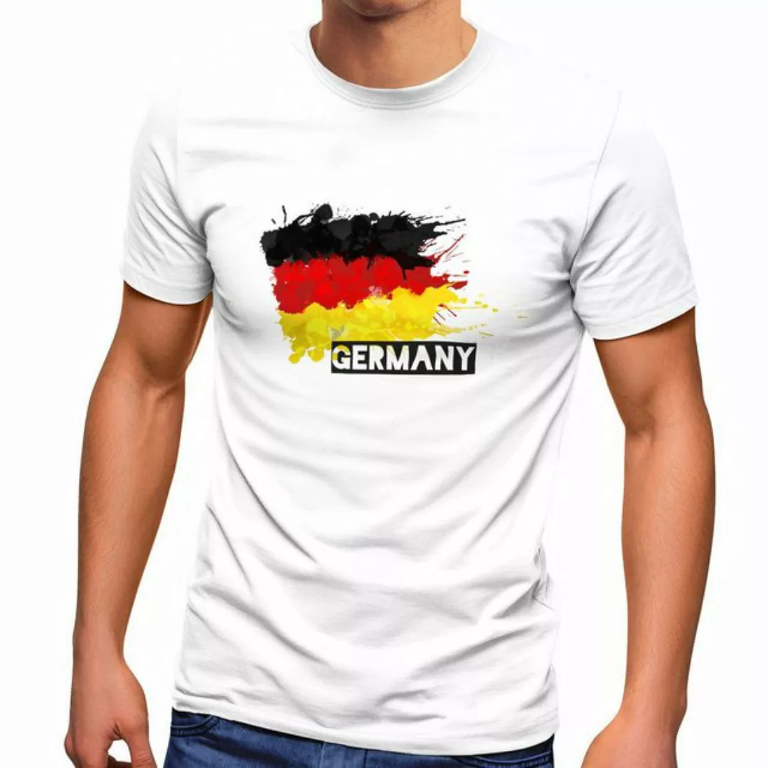 MoonWorks Print-Shirt Herren T-Shirt Deutschland Fußball EM 2024 Fußballeur günstig online kaufen