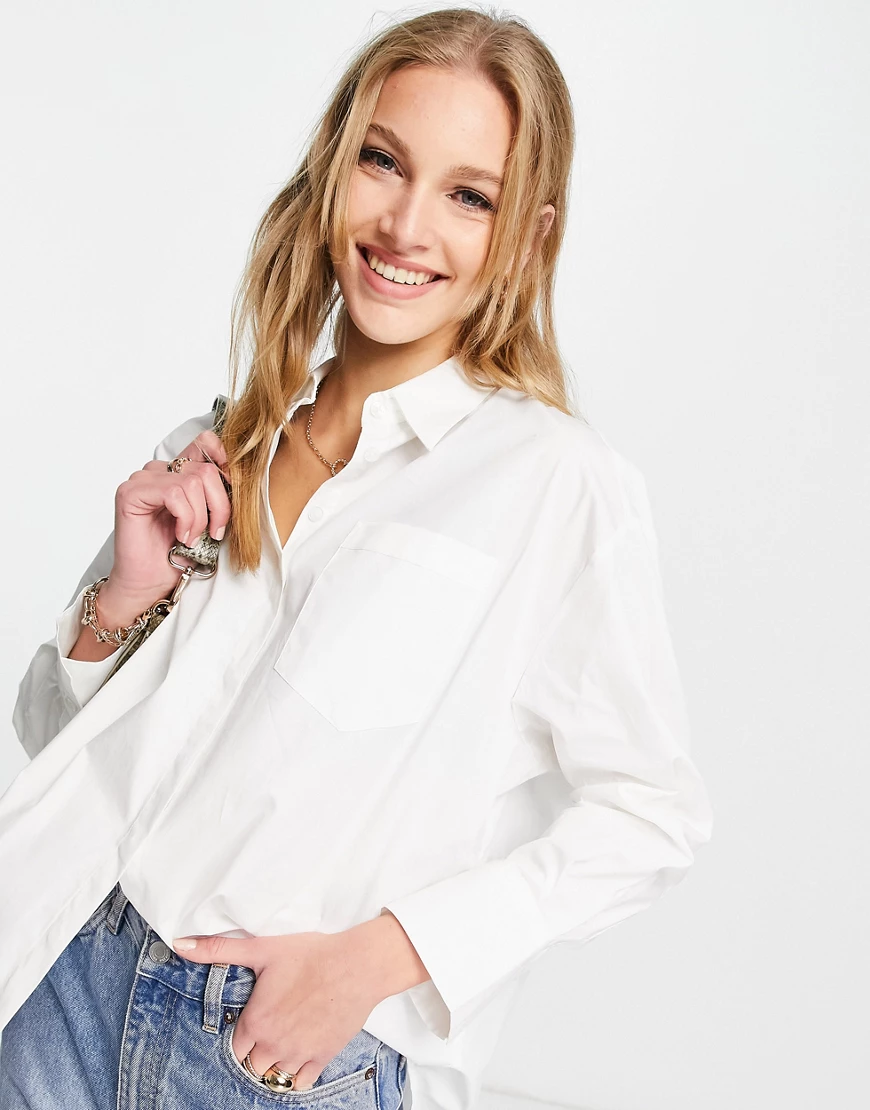 Whistles – Oversize-Hemd in Weiß günstig online kaufen