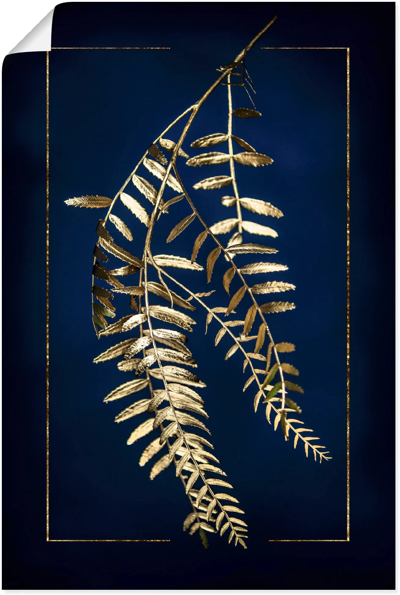Artland Wandbild "Goldener Pfefferbaum", Blätterbilder, (1 St.) günstig online kaufen
