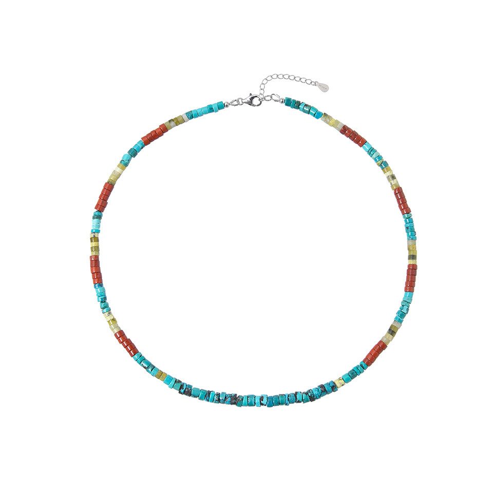 Cavill Silberkette Türkis Jaspis Eidechsenstein Silber günstig online kaufen