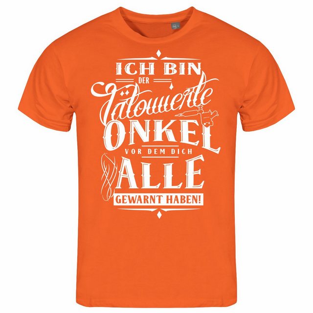 deinshirt Print-Shirt Herren T-Shirt Ich bin der tätowierte Onkel Funshirt günstig online kaufen