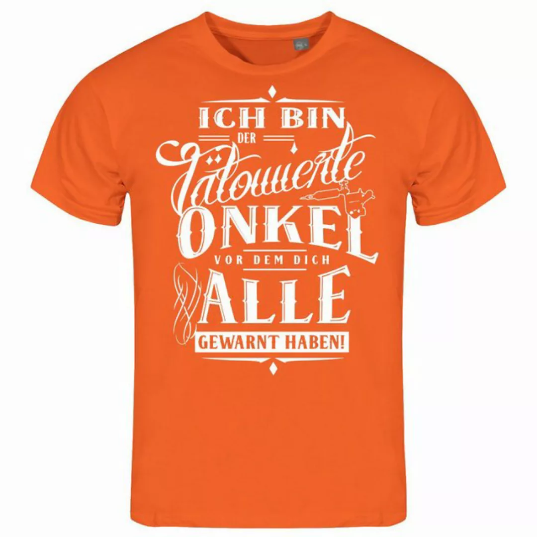 deinshirt Print-Shirt Herren T-Shirt Ich bin der tätowierte Onkel Funshirt günstig online kaufen