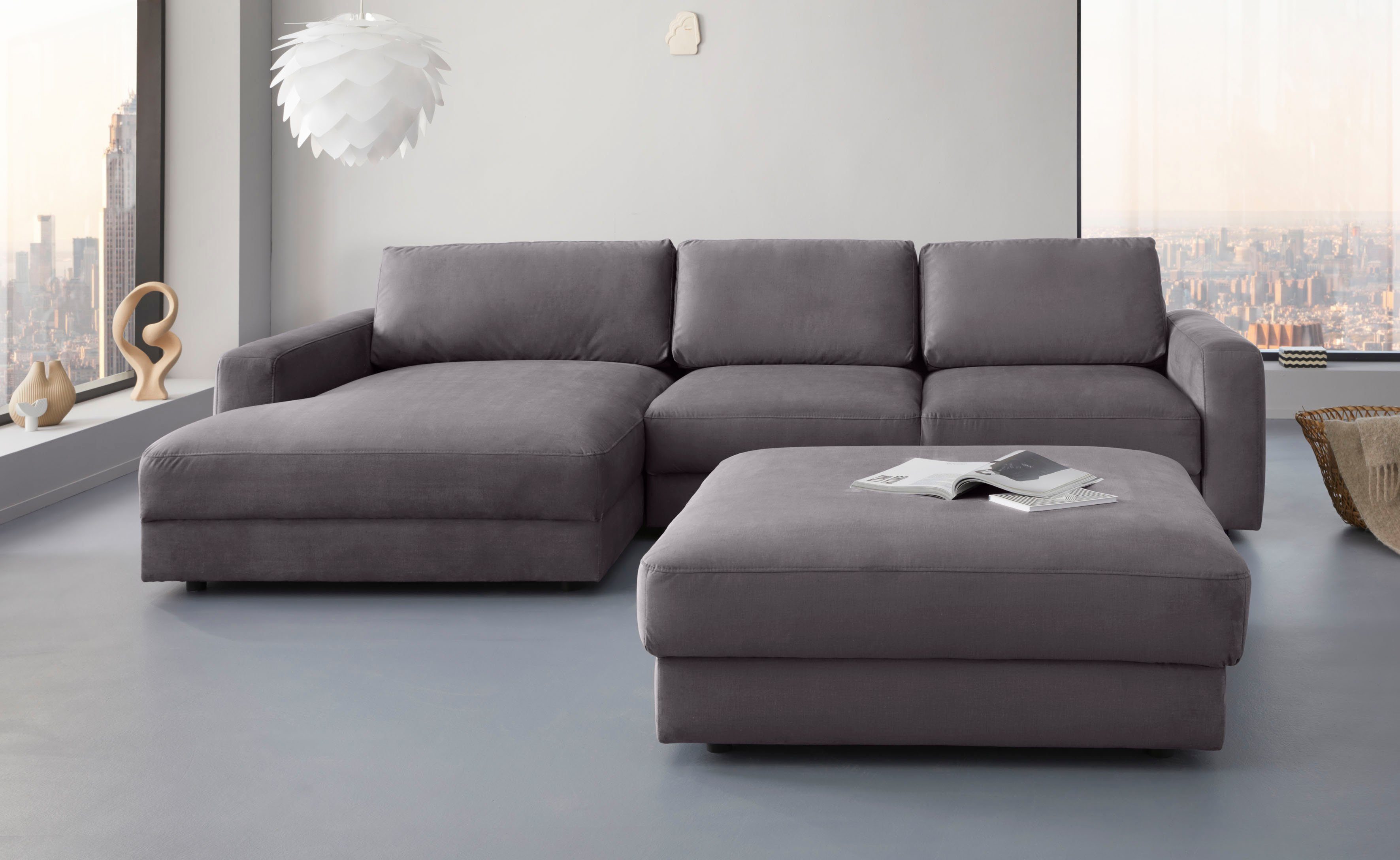 Places of Style Ecksofa "Bloomfield, bequem und elegant, L-Form", wahlweise günstig online kaufen