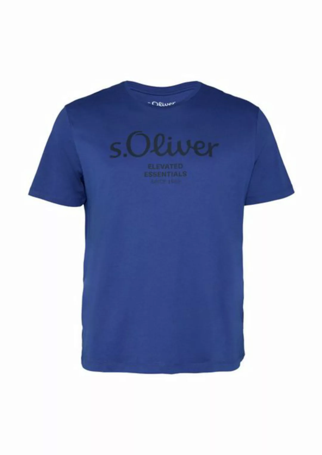 s.Oliver Kurzarmshirt T-Shirt mit Logo-Print günstig online kaufen