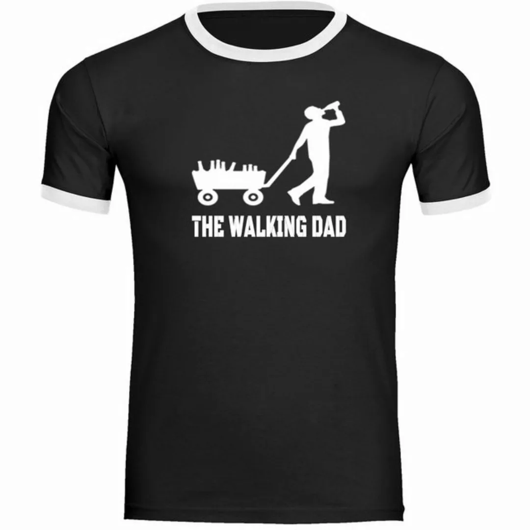 multifanshop T-Shirt Kontrast Bollerwagen - The Walking Dad - Männer günstig online kaufen