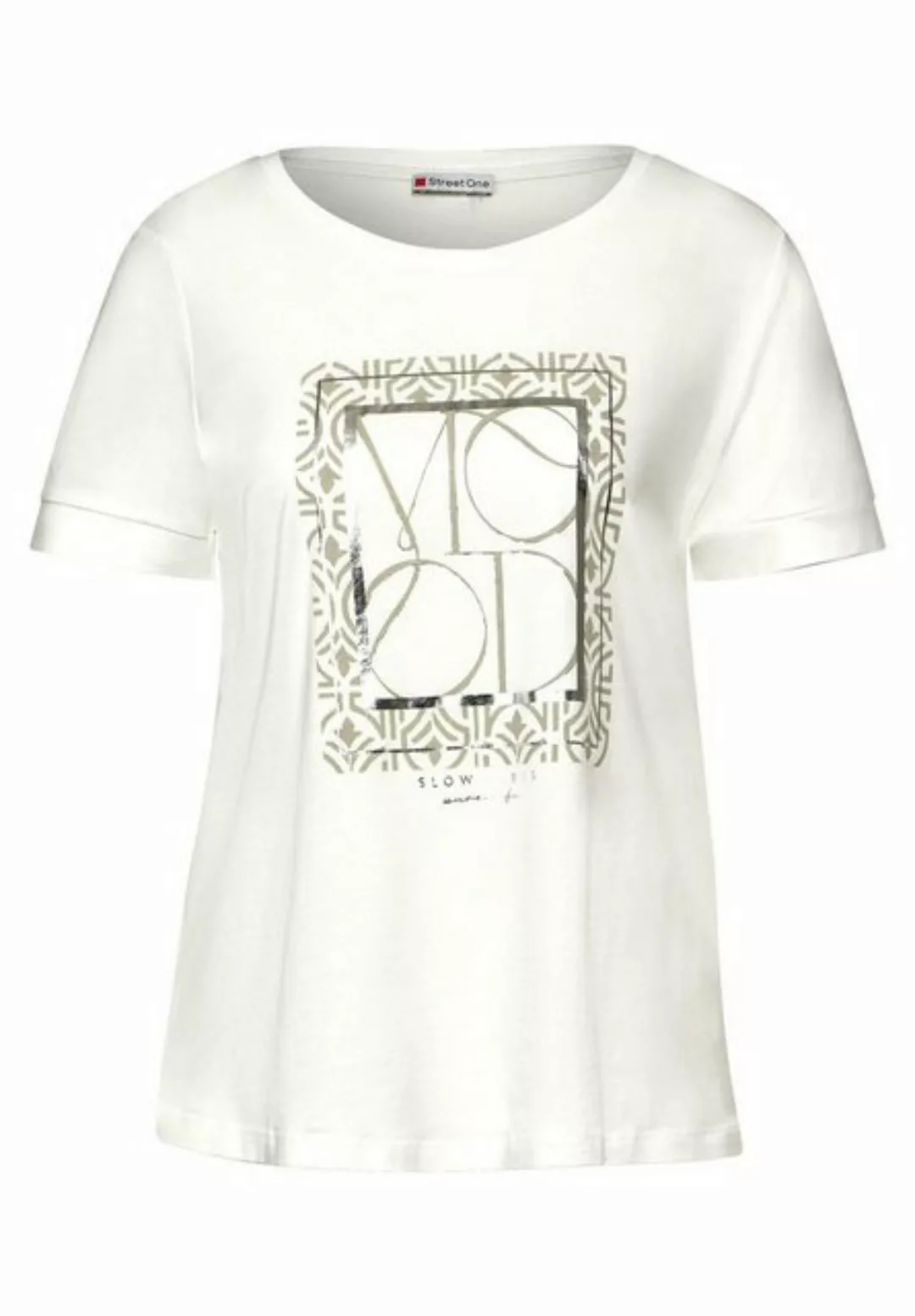 STREET ONE T-Shirt mit Ornamente-Print auf der Front günstig online kaufen