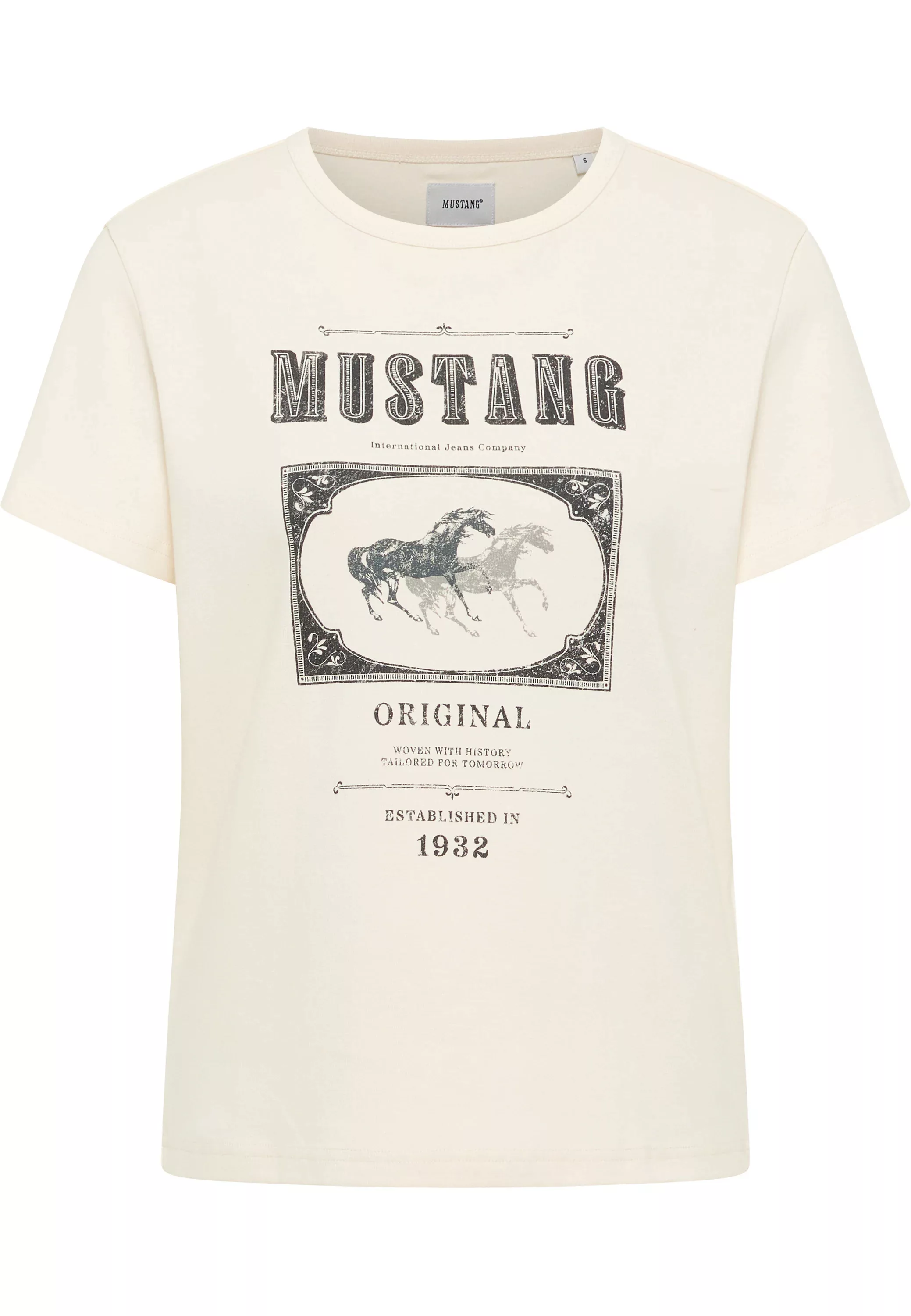 MUSTANG Kurzarmshirt "Damen Style Rosewood" günstig online kaufen