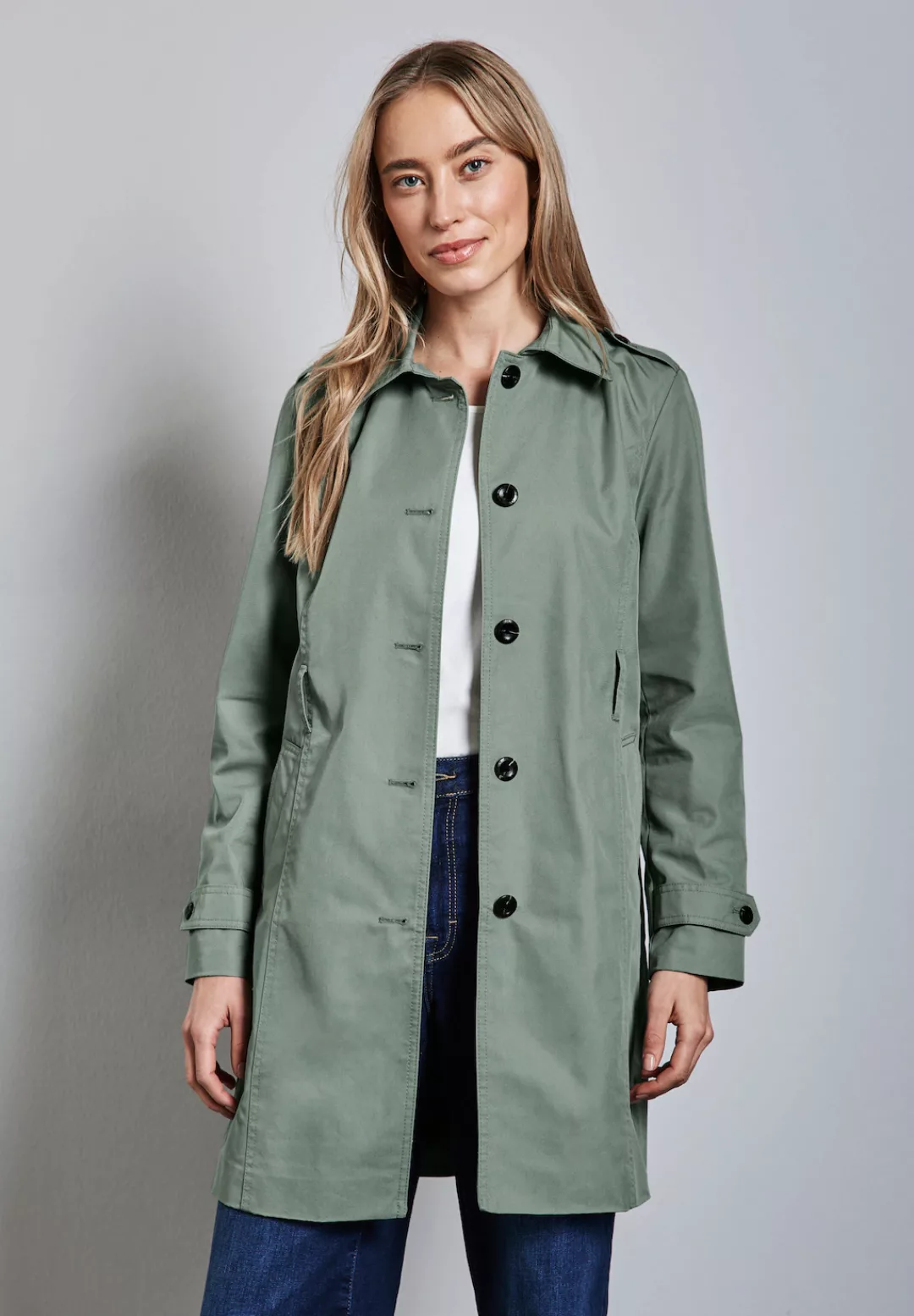 STREET ONE Trenchcoat, mit Bindegürtel günstig online kaufen