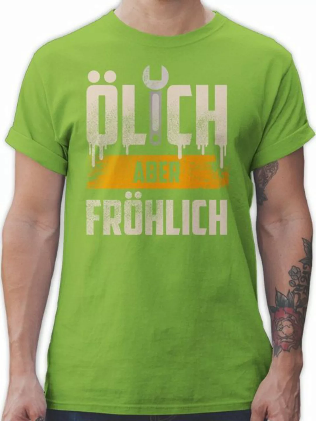 Shirtracer T-Shirt Ölich aber fröhlich Handwerker Geschenke günstig online kaufen