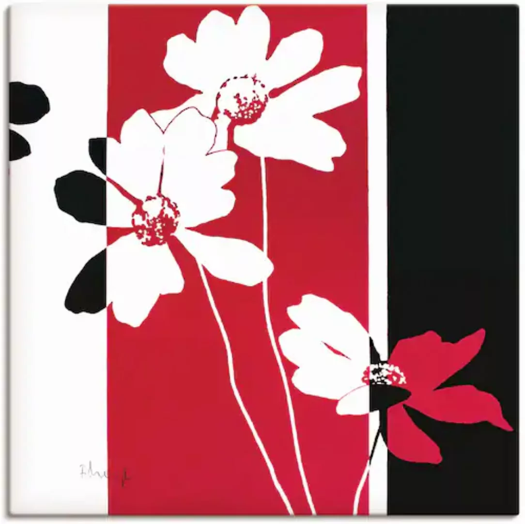 Artland Leinwandbild "Blumen Zusammensetzung II", Blumen, (1 St.), auf Keil günstig online kaufen