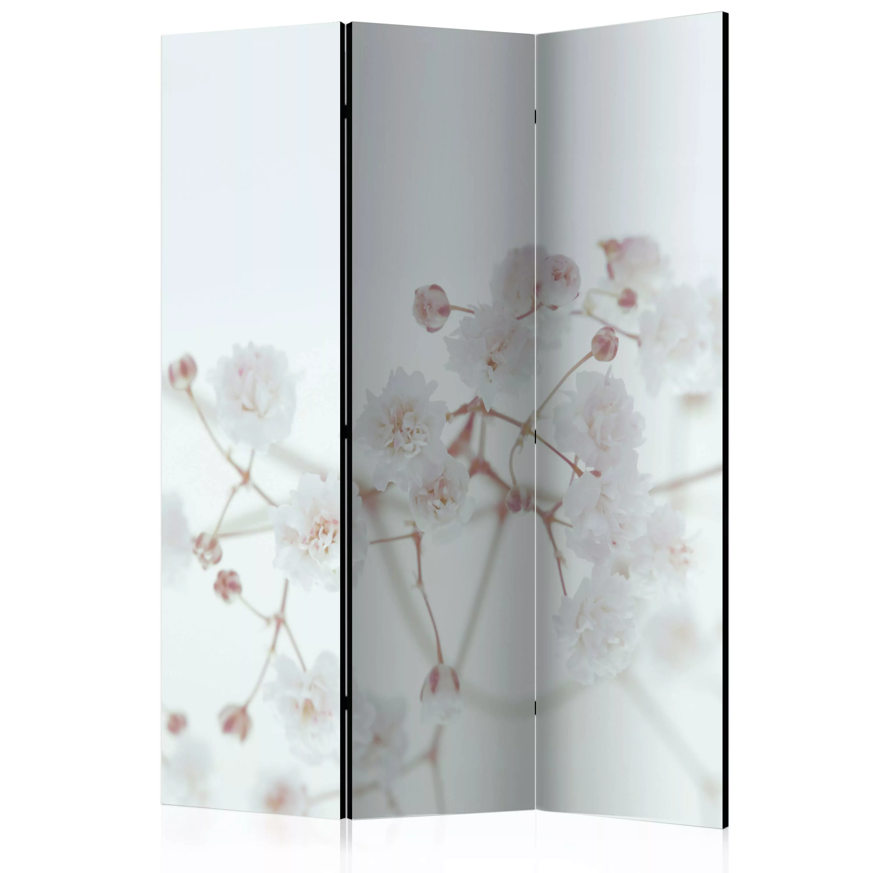 3-teiliges Paravent - White Flowers [room Dividers] günstig online kaufen