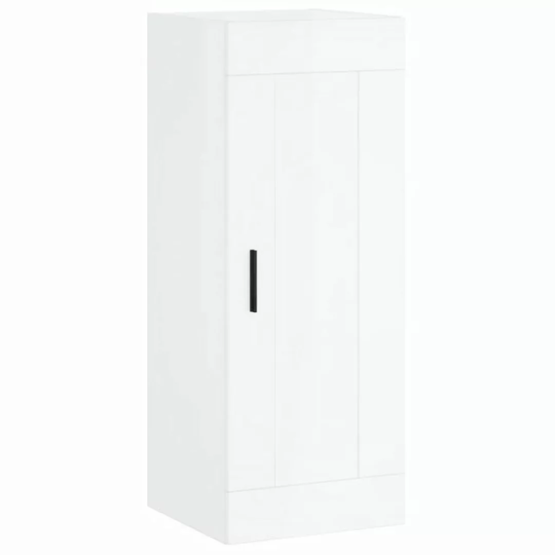 vidaXL Hängeschrank Wandschrank Hochglanz-Weiß 34,5x34x90 cm Holzwerkstoff günstig online kaufen