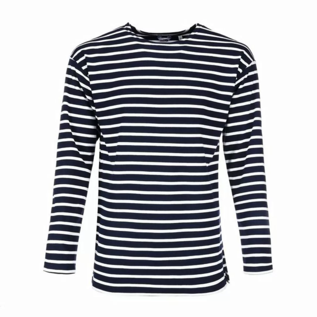 modAS Langarmshirt Herren Shirt Bretonisches Streifenshirt Maritim Langarm günstig online kaufen