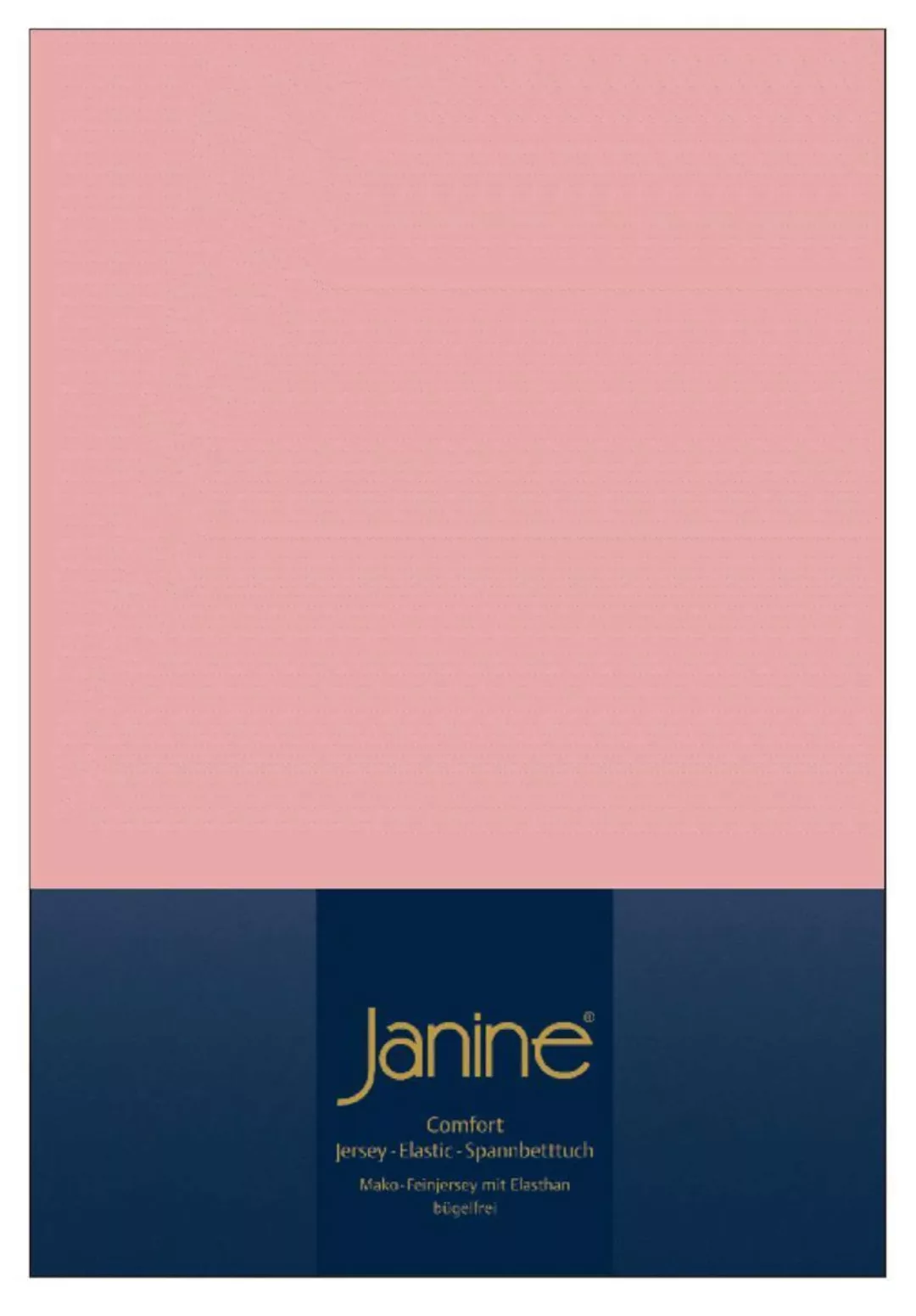 Janine Janine Spannbetttuch Elastic-Jersey 5002 zartmauve Größe:  150x200 c günstig online kaufen