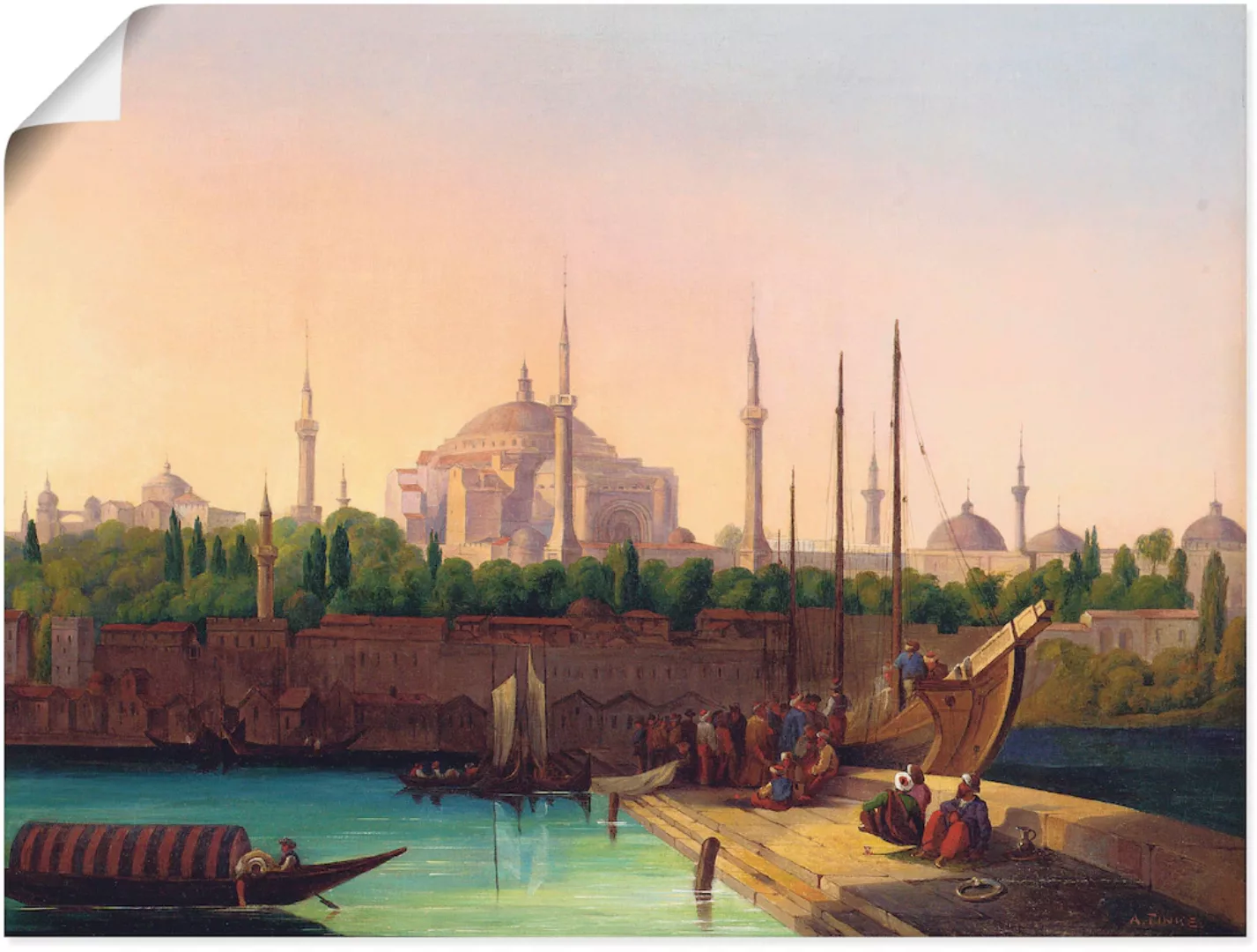 Artland Wandbild »Hagia Sophia, Istanbul.«, Gebäude, (1 St.) günstig online kaufen