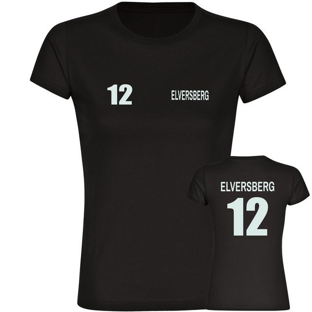 multifanshop T-Shirt Damen Elversberg - Trikot Nummer 12 - Frauen günstig online kaufen