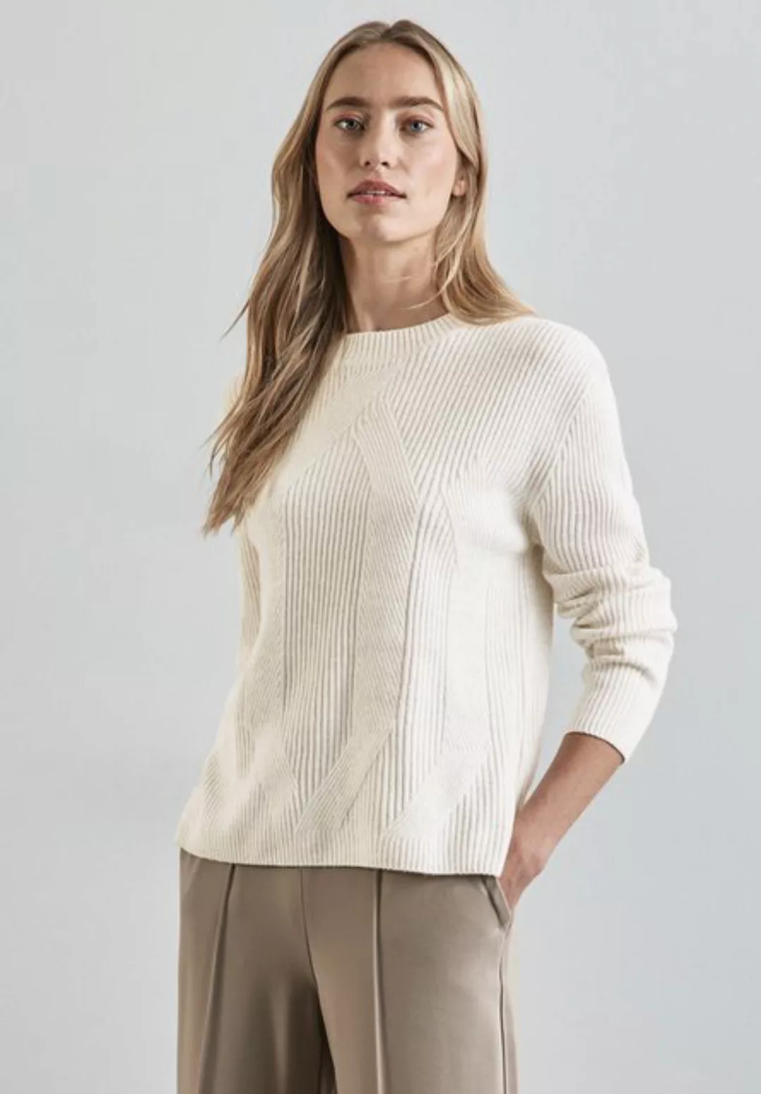 STREET ONE Strickpullover - Damen Strickpullover - Turtleneck, Langarm, Ang günstig online kaufen