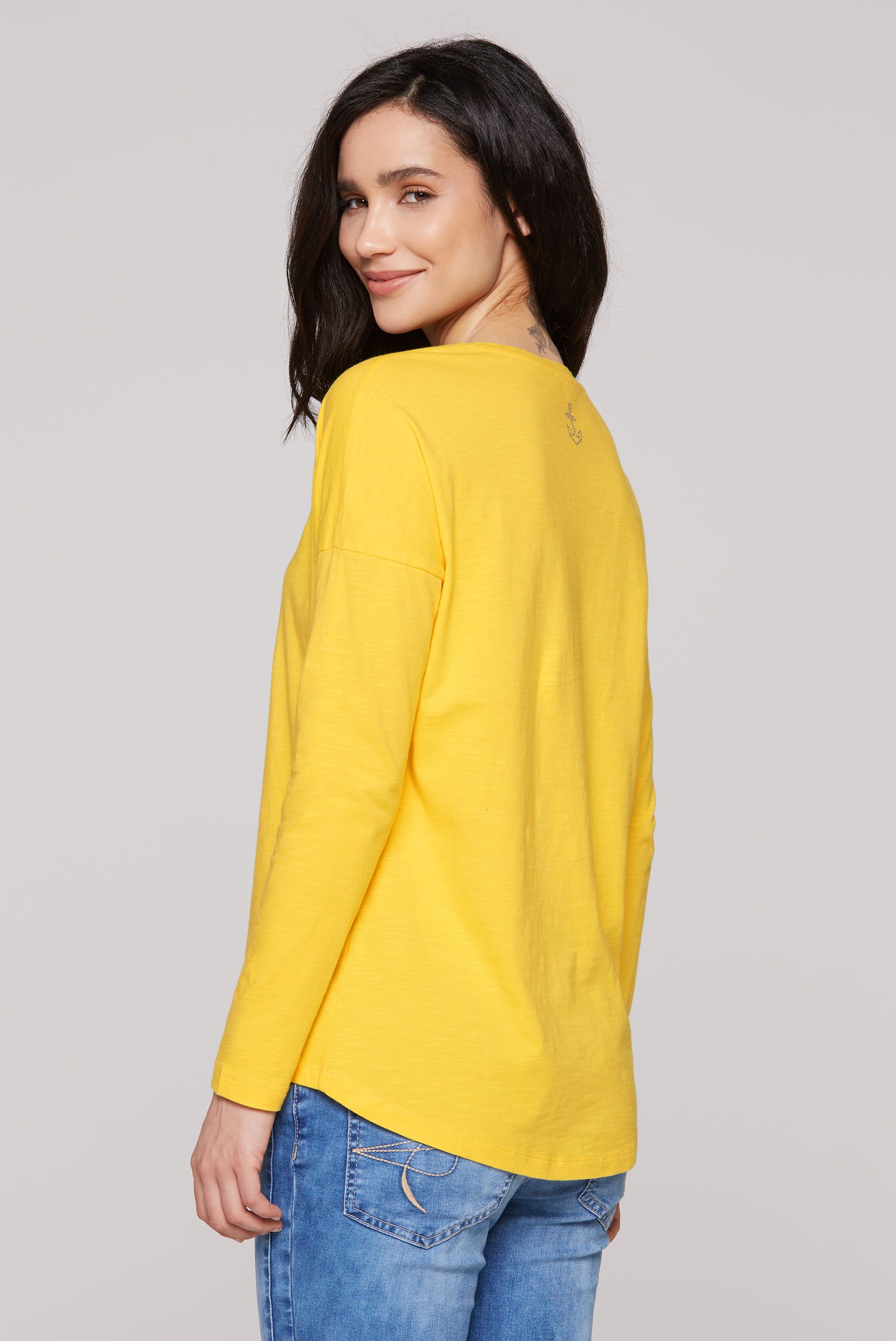SOCCX Langarmshirt SOCCX Langarmshirt mit V-Ausschnitt günstig online kaufen