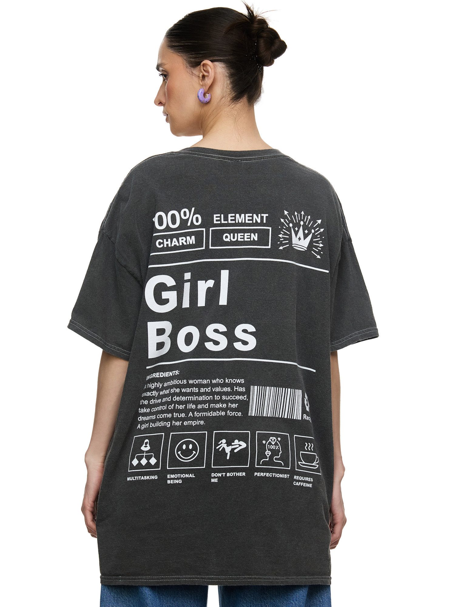 Worldclassca T-Shirt Worldclassca Oversized Print GIRL günstig online kaufen