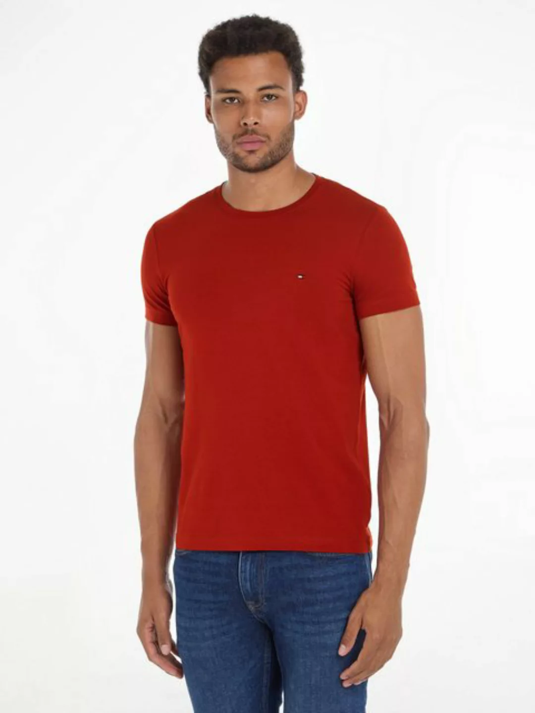 Tommy Hilfiger T-Shirt STRETCH SLIM FIT TEE mit Rundhalsausschnitt günstig online kaufen