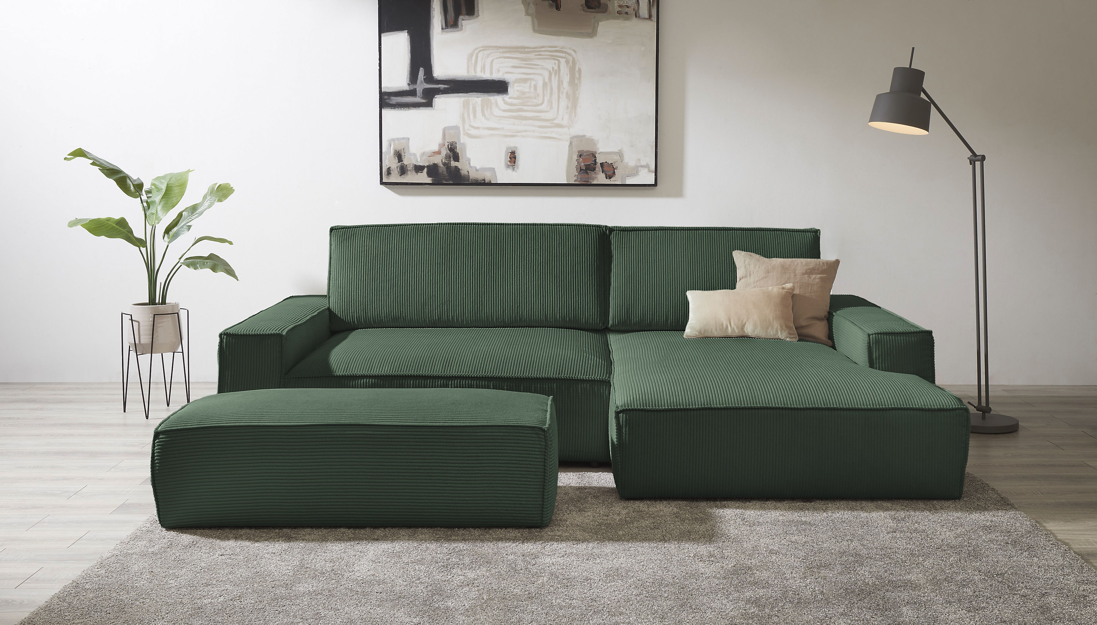 Home affaire Polsterecke "NEU: SHERWOOD XXL tief, L-Form mit Schlaffunktion günstig online kaufen