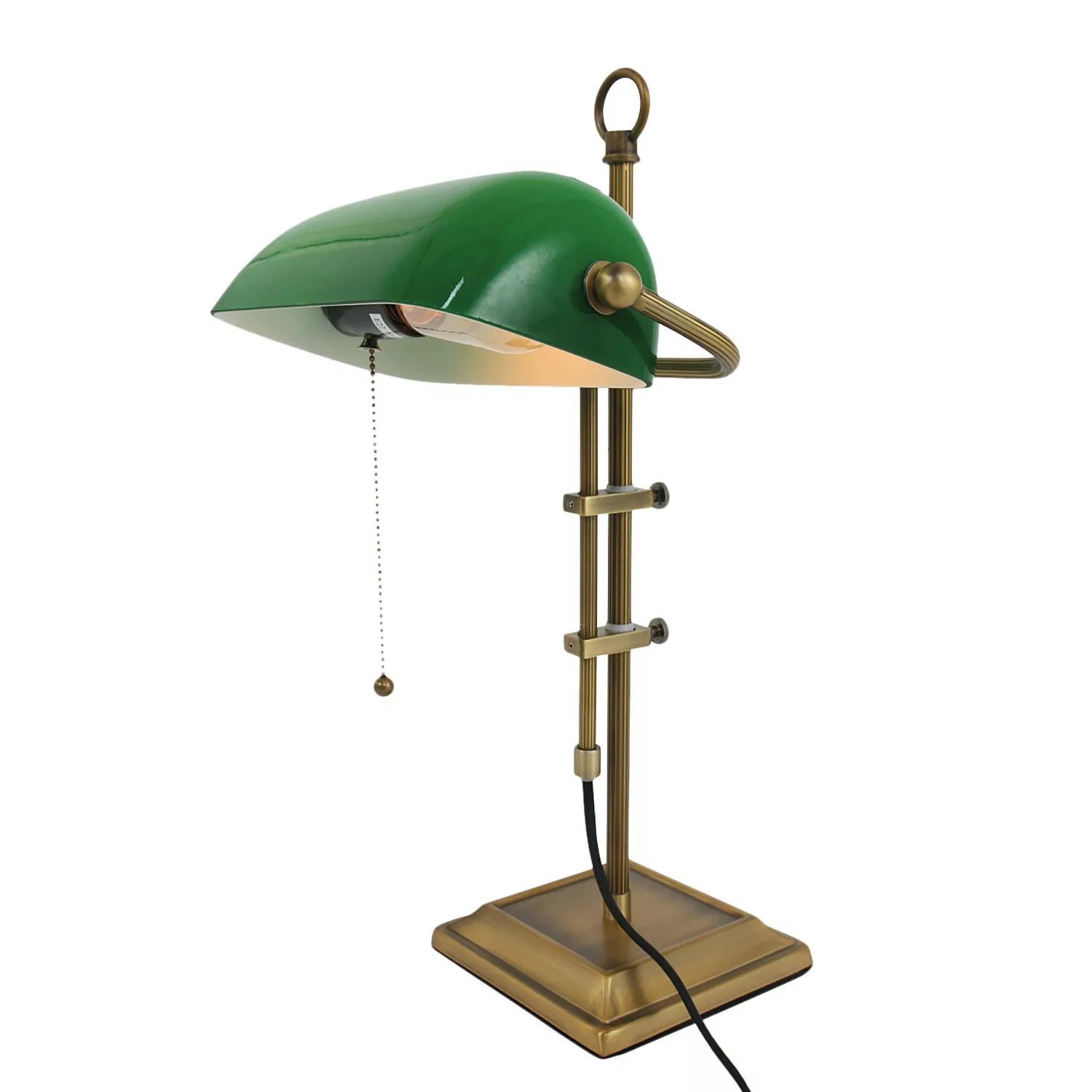 Schreibtischlampe Ancilla, verstellbar bronze/grün günstig online kaufen