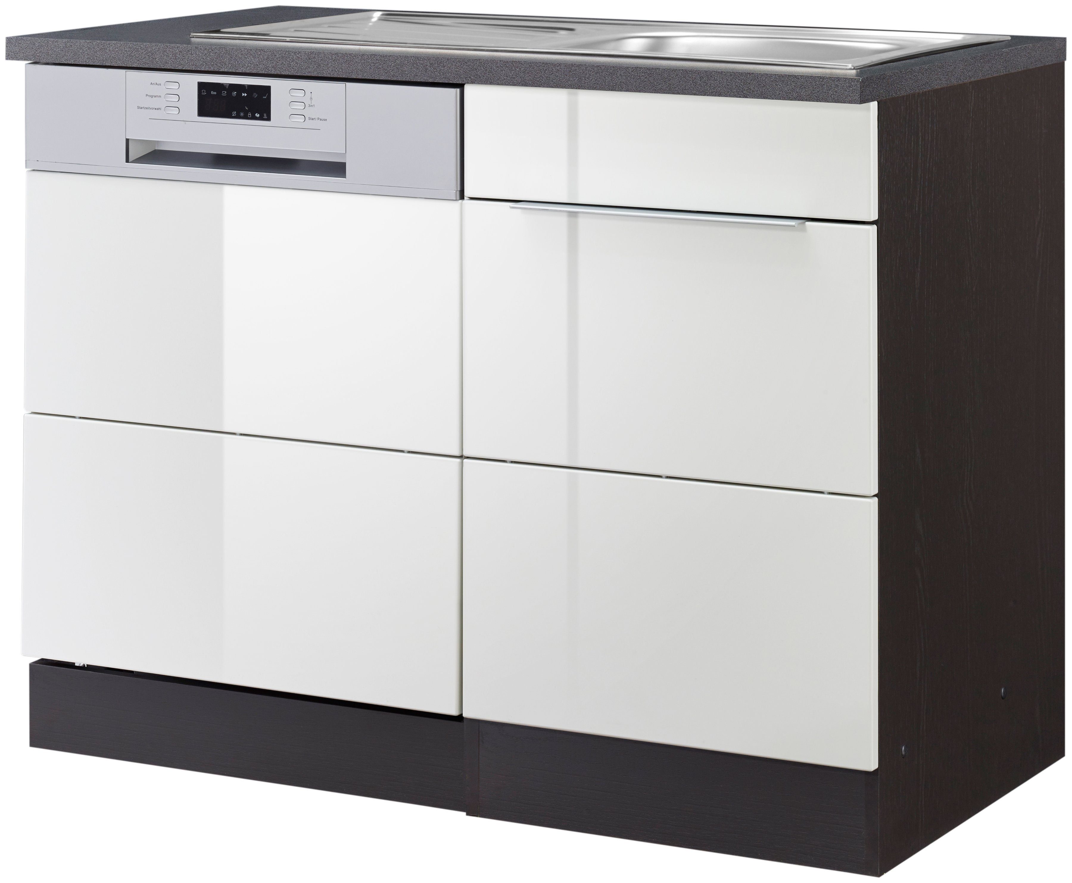 KOCHSTATION Spülenschrank "KS-Brindisi", 110 cm breit, inkl. Möbeltür für G günstig online kaufen