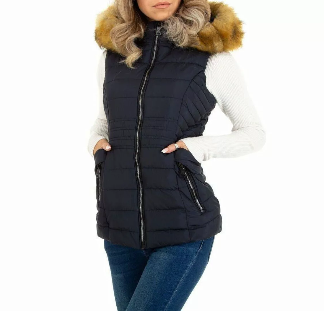 Ital-Design Steppweste Damen Freizeit (87256500) Kapuze (abnehmbar) Gefütte günstig online kaufen