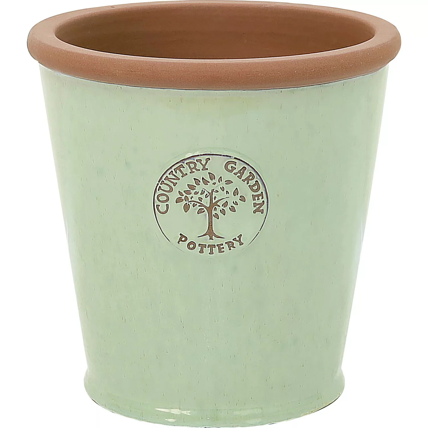 Pflanztopf Country Garden Pottery Keramik Grün-Beige 31 cm x 31 cm x 31 cm günstig online kaufen