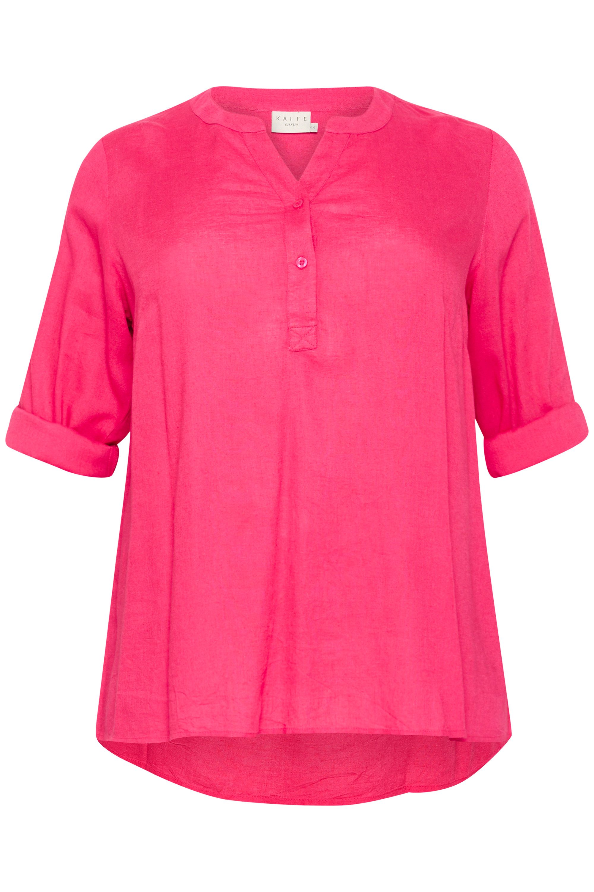 KAFFE Curve Langarmbluse Langarm-Bluse KCmille Große günstig online kaufen