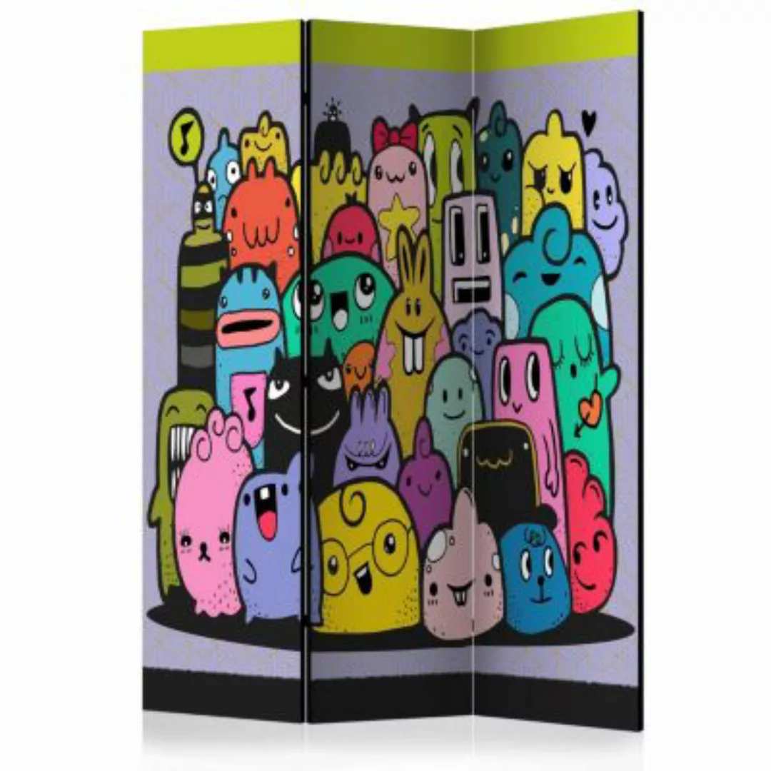 artgeist Paravent Monsters from 3rd C Grade [Room Dividers] mehrfarbig Gr. günstig online kaufen
