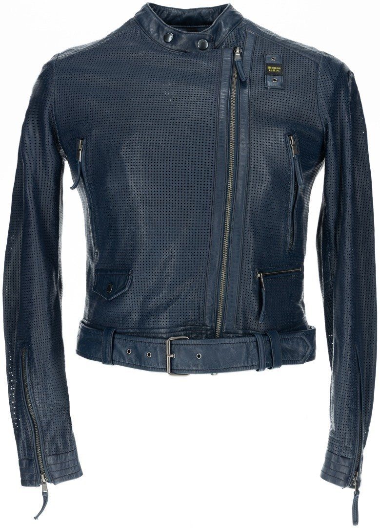 Blauer Allwetterjacke USA Moore Perforierte Damen günstig online kaufen