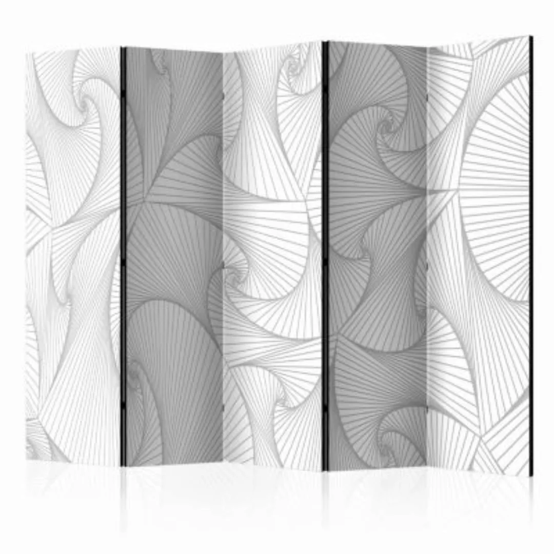 artgeist Paravent Avantgarde Fan II [Room Dividers] weiß/grau Gr. 225 x 172 günstig online kaufen