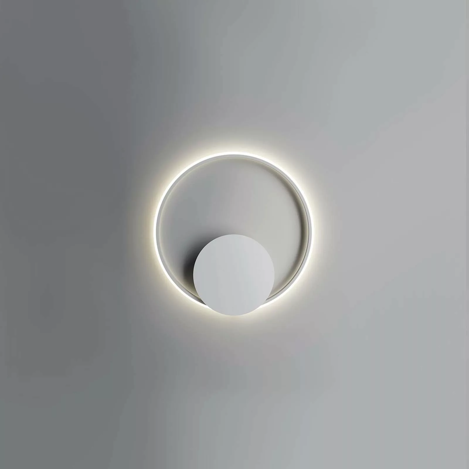 Fabbian Olympic LED-Wandlampe 3.000K Ø60cm weiß günstig online kaufen