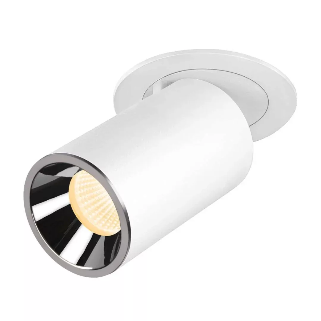 LED Deckeneinbauspot Numinos Projector M in Weiß und Chrom 17,5W 1550lm 300 günstig online kaufen