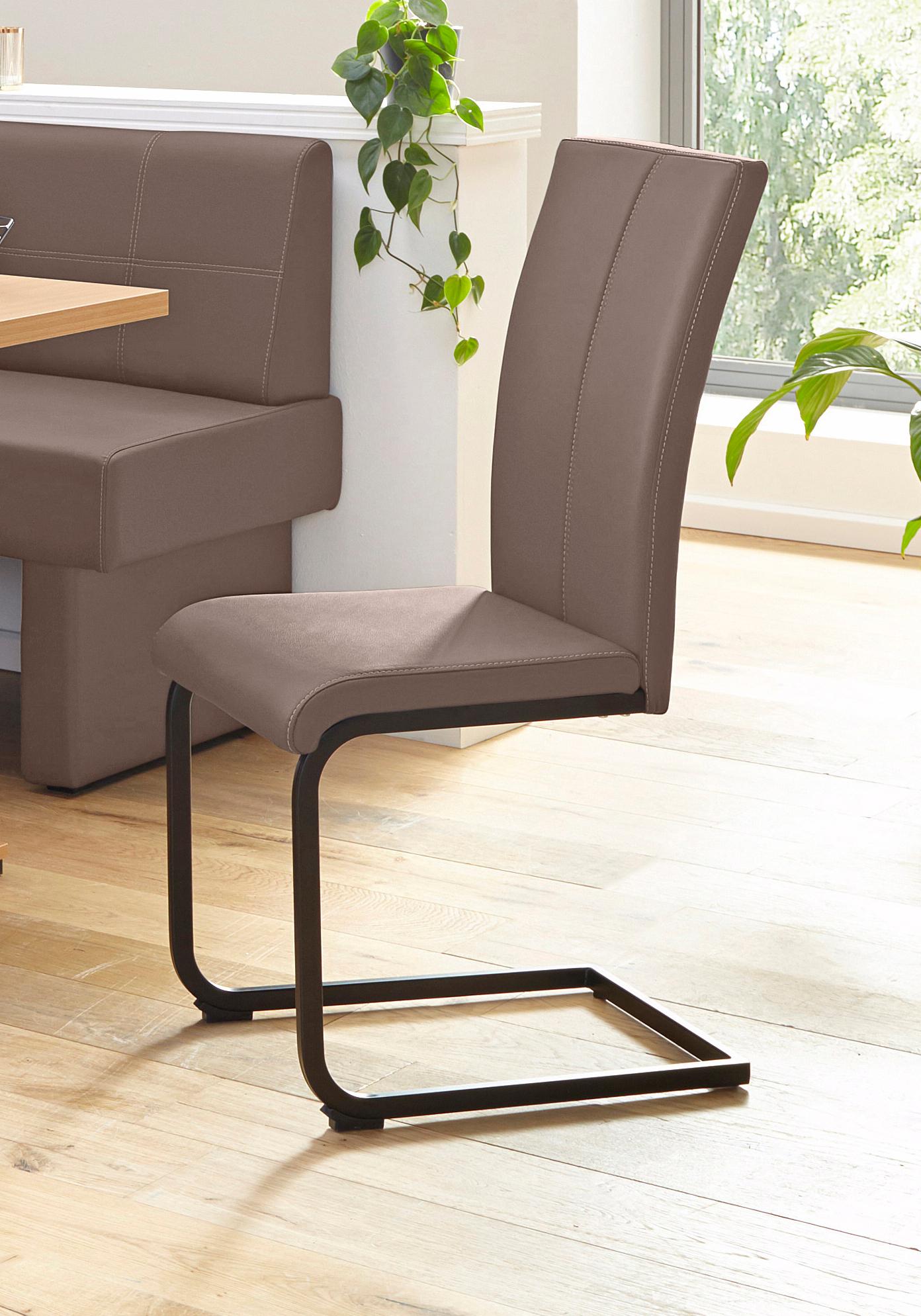 Home affaire Freischwinger "Nils", (Set), 2 St., Kunstleder, Stuhl belastba günstig online kaufen