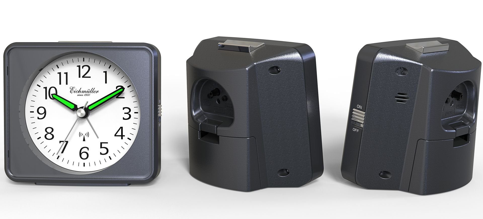 Eichmüller Funkwecker 9892-02 – Präziser anthrazitfarbener günstig online kaufen