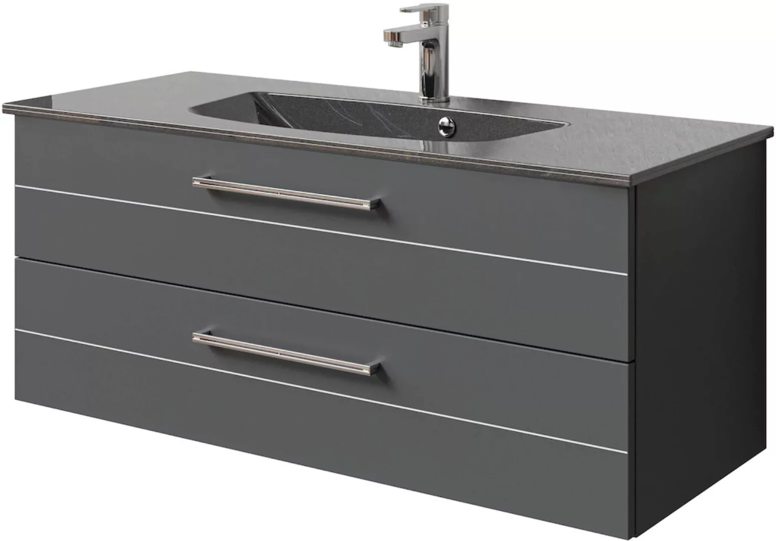 Saphir Waschtisch "Serie 6025 Mineralmarmor-Waschtisch mit Unterschrank, 11 günstig online kaufen