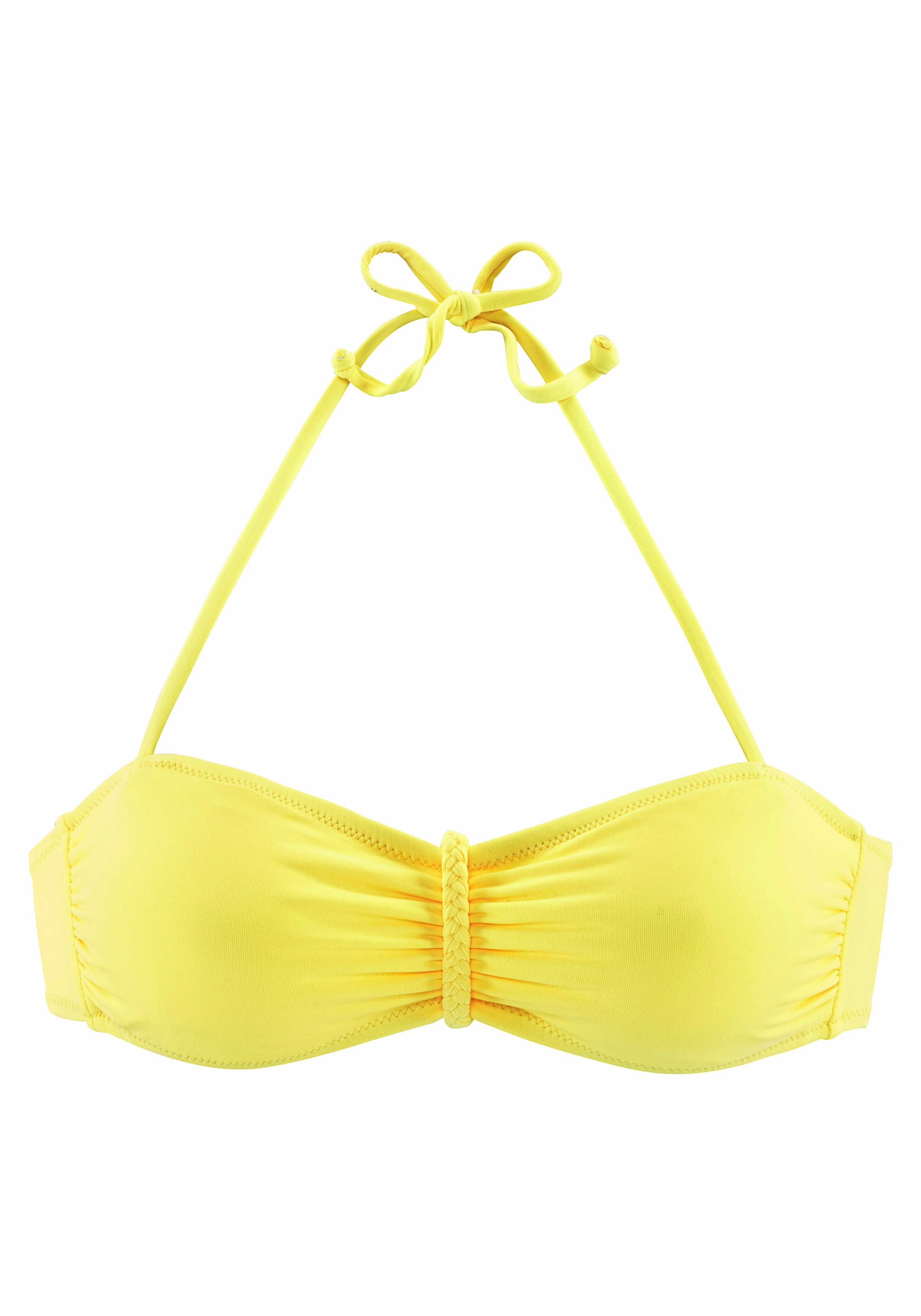 Buffalo Bandeau-Bikini-Top "Happy", mit geflochtenem Detail günstig online kaufen